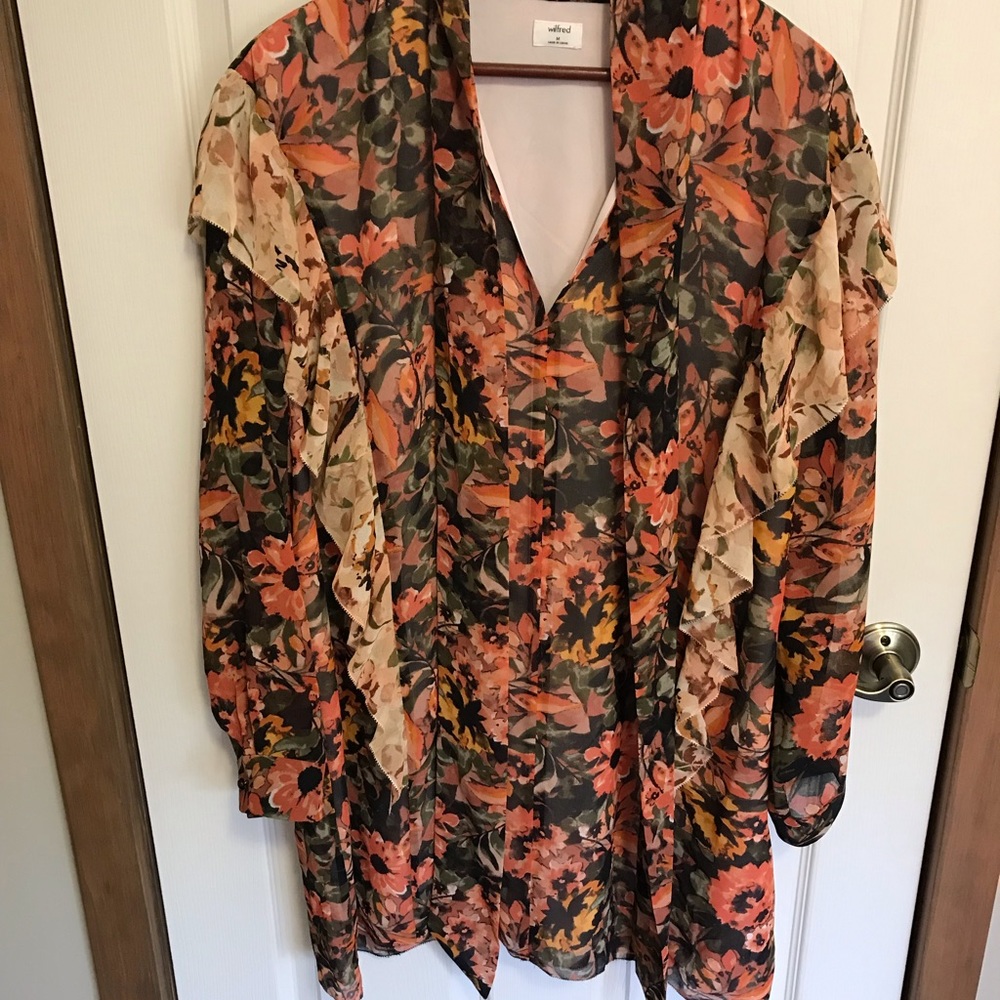 Wilfred floral mini dress